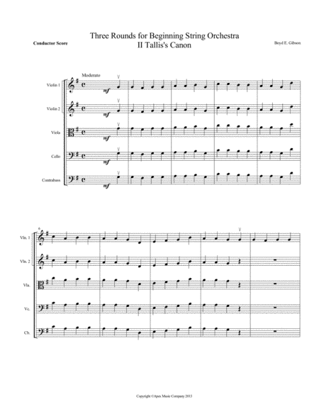 Three Rounds For Beginning String Orchestra image number null