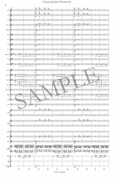 Gypsy Dance (score & parts) image number null