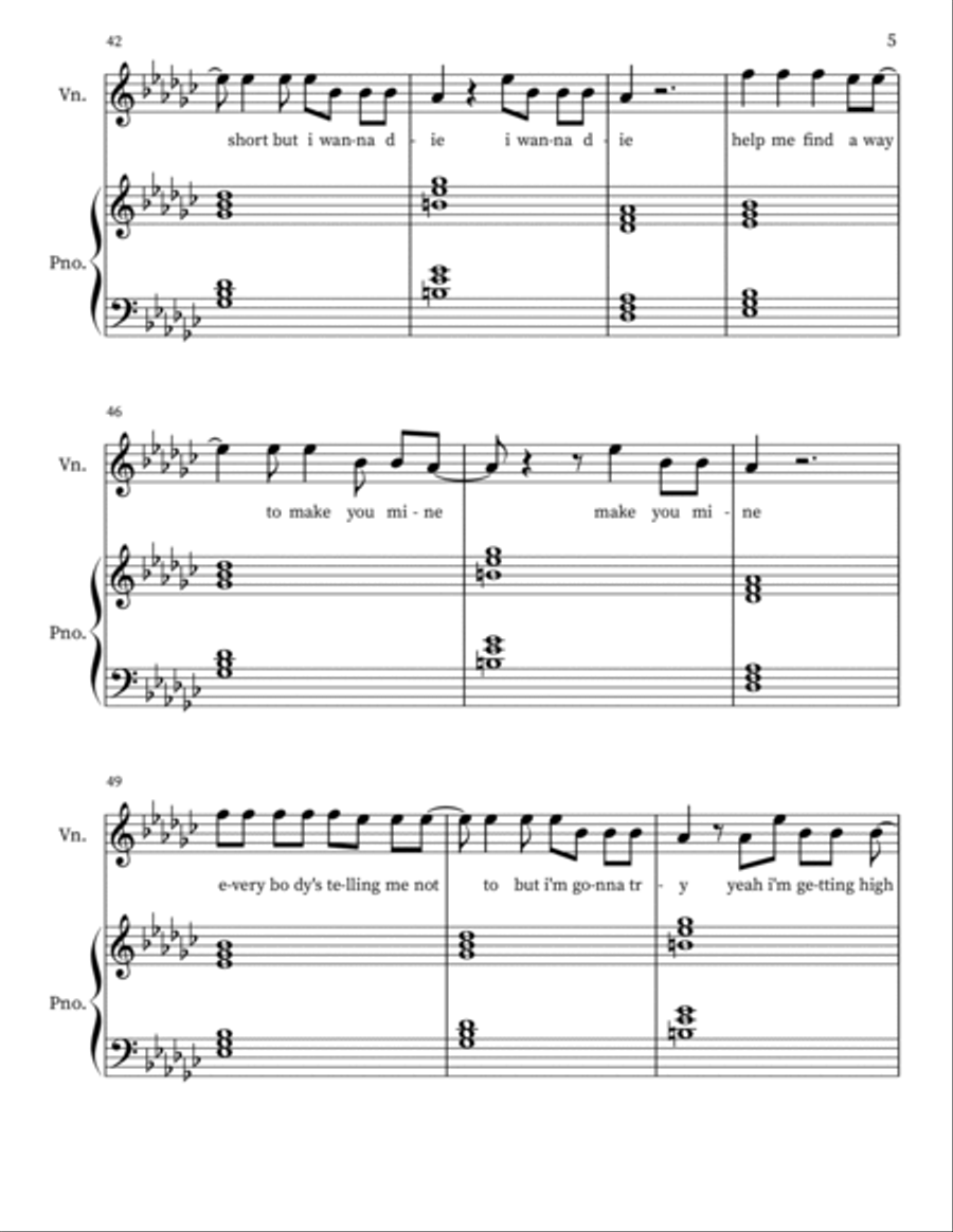 The Brightside - Violin Violin Solo scores gallery preview page 5