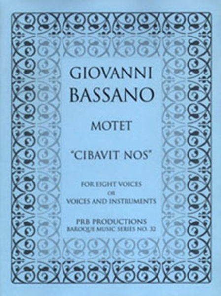 Motet, 'Cibavit nos' (score and part set)