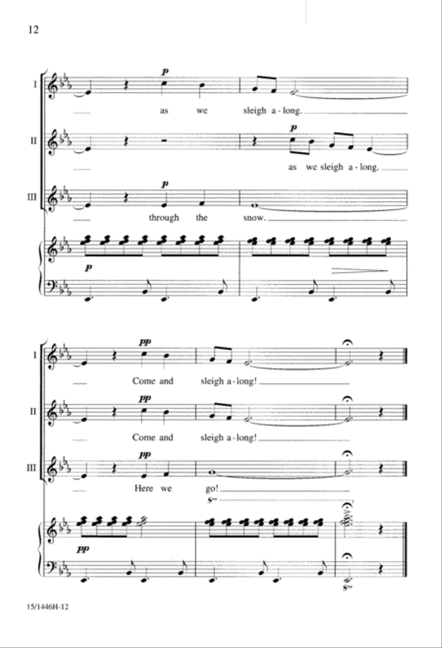 Winter Sleigh Ride Winter Sleigh Ride 2-Part scores gallery preview page 12