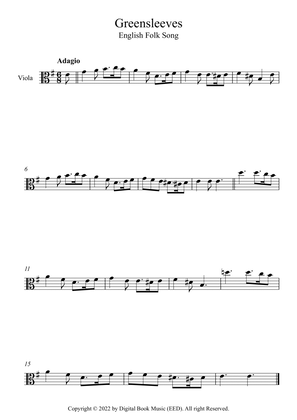 Greensleeves - English Folk Song (Viola)