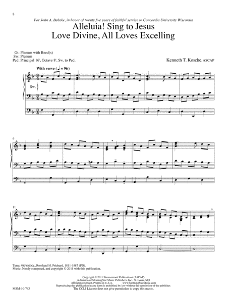 Sing Alleluia! Three Hymn Preludes for Organ image number null