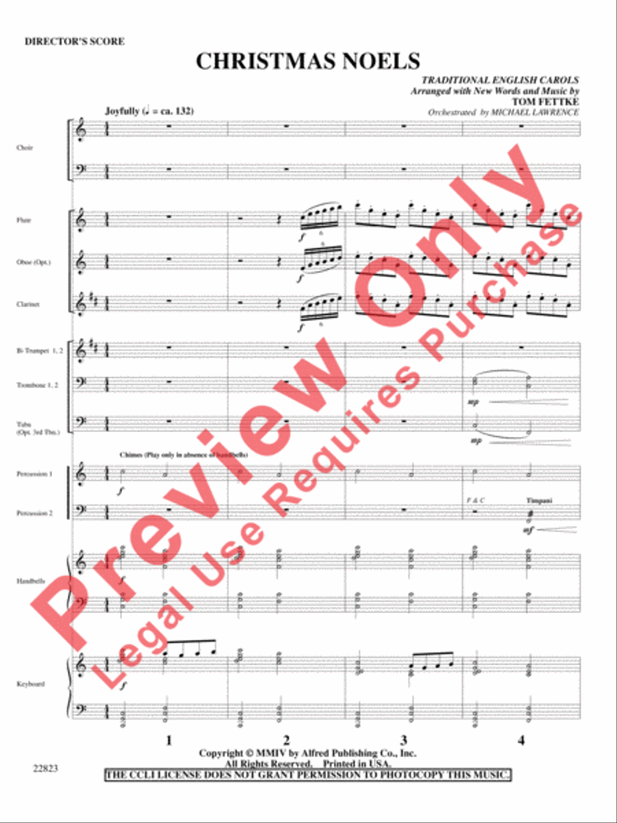 Christmas Noels Choir scores gallery preview page 2