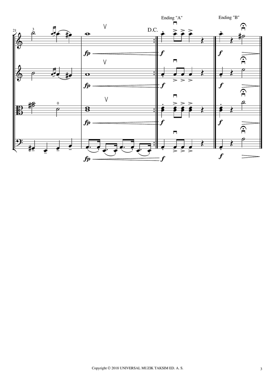 El Bimbo String Quartet scores gallery preview page 5