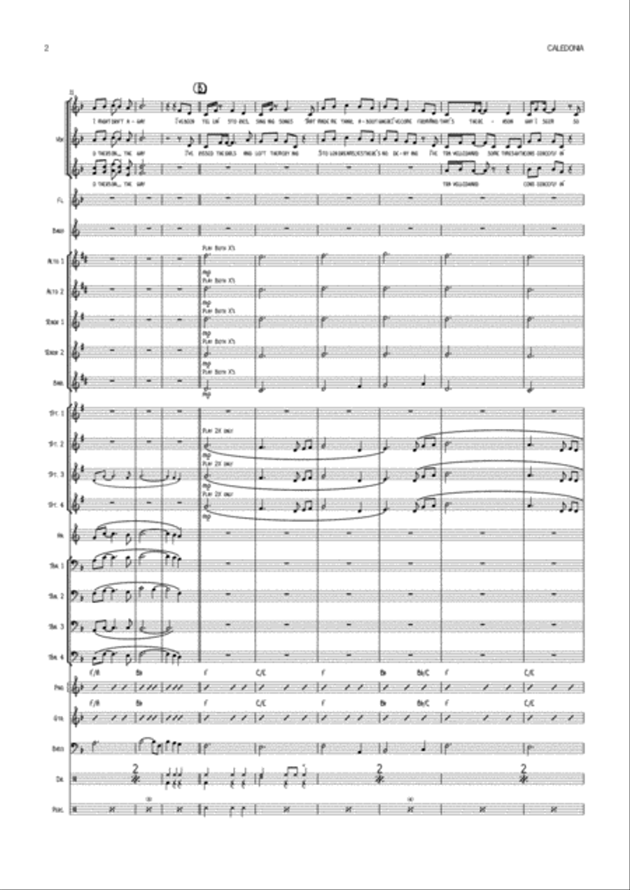 Caledonia Caledonia Jazz Ensemble scores gallery preview page 2