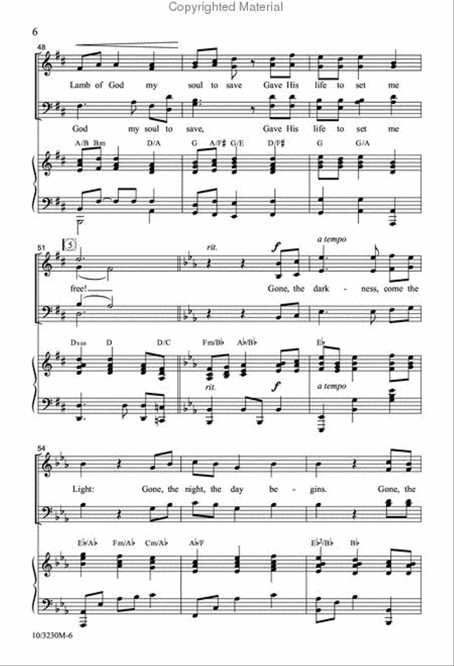 Free From Guilt and Free From Sin 4-Part scores gallery preview page 6