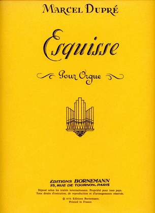 Book cover for Esquisse Op.41, No.1 (organ)