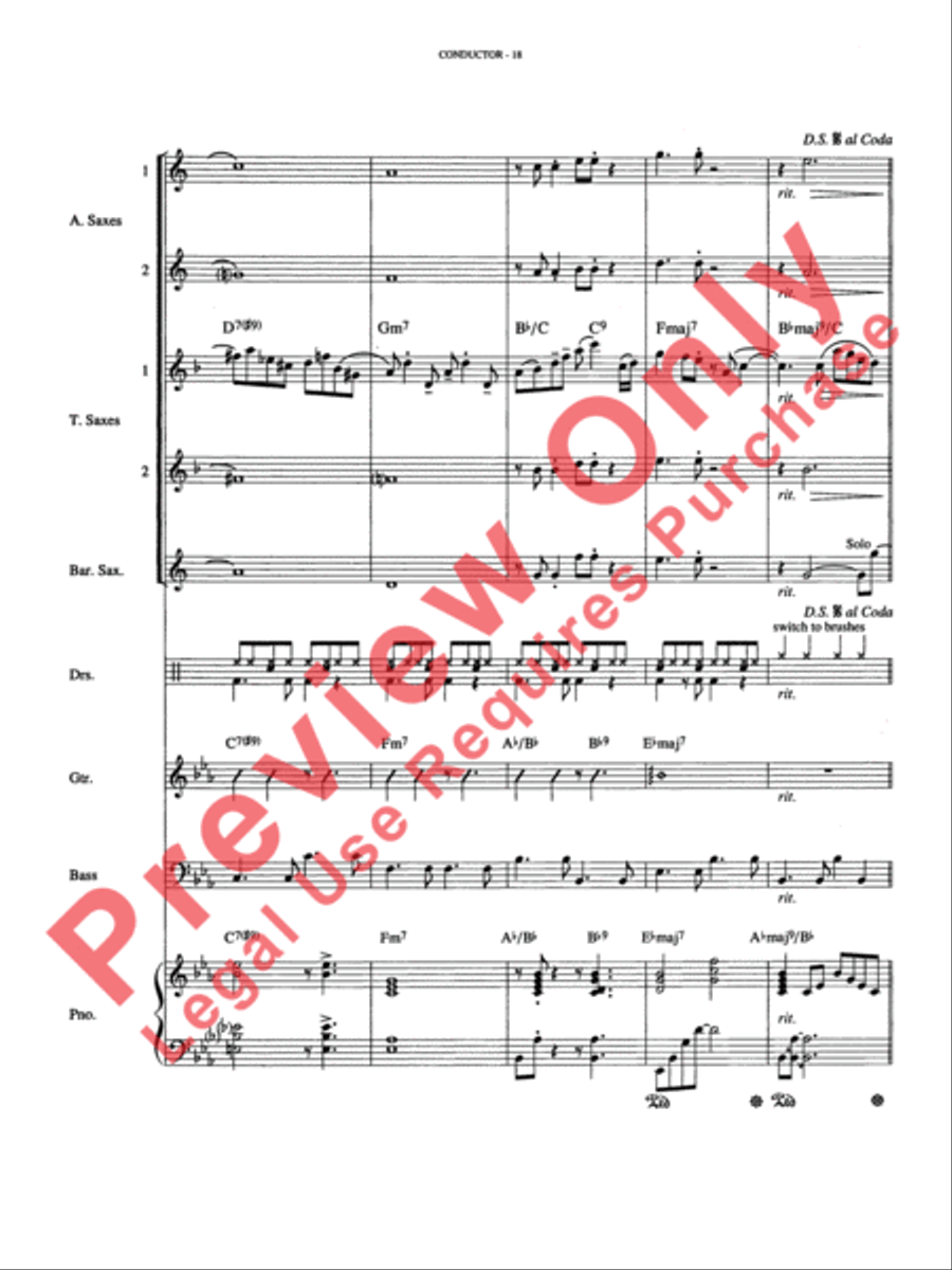 Over the Rainbow Small Ensemble scores gallery preview page 19