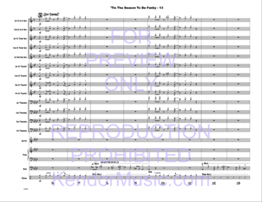 Tis The Season To Be Funky Jazz Ensemble scores gallery preview page 15