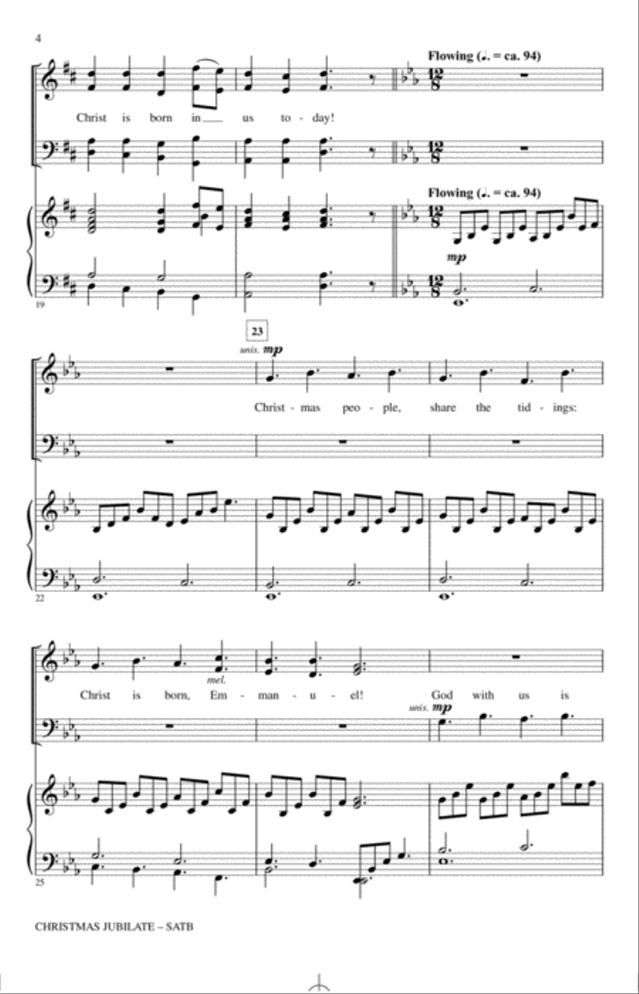 Christmas Jubilate Christmas Jubilate 4-Part scores gallery preview page 3
