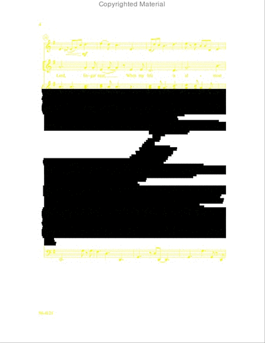 Precious Lord, Take My Hand 4-Part scores gallery preview page 4