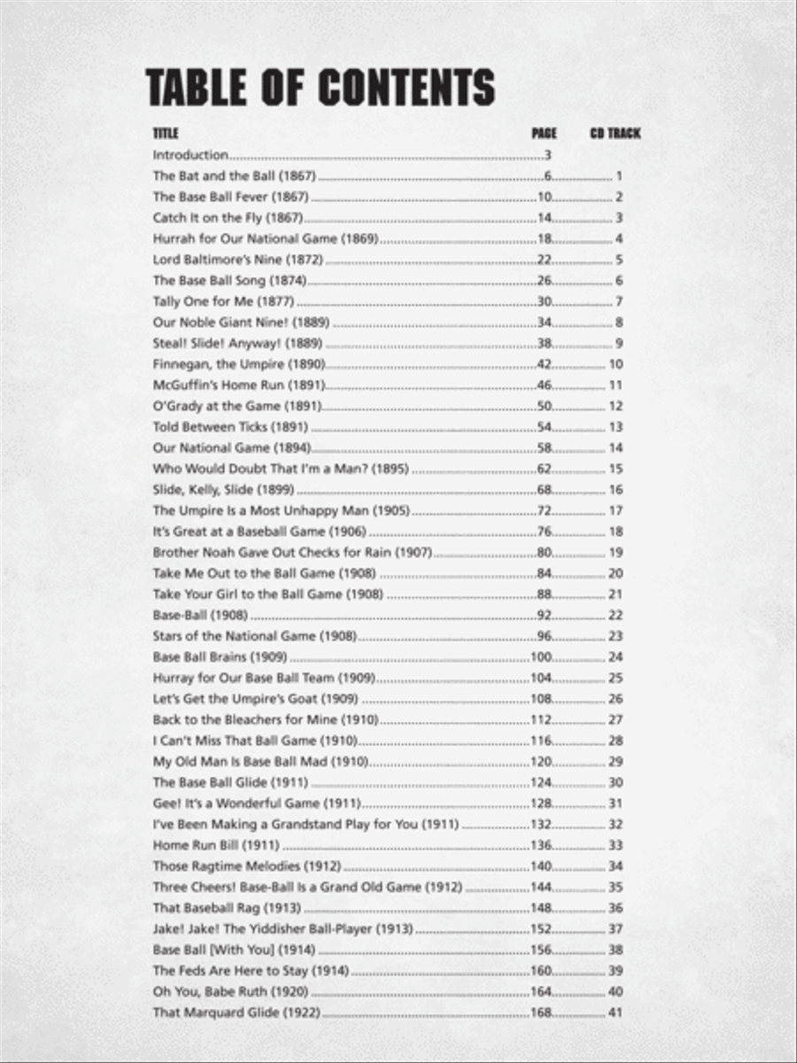 The Baseball Songbook Voice scores gallery preview page 2