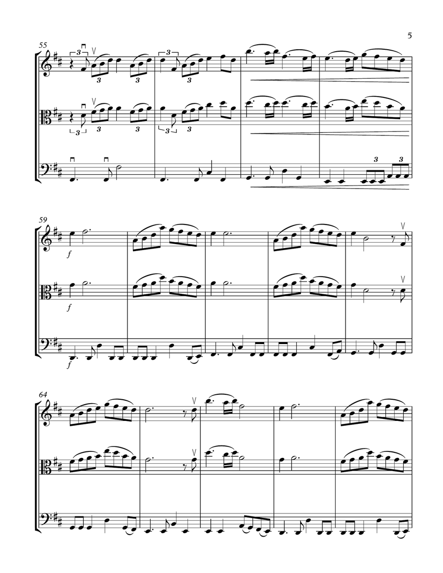 Speechless String Trio scores gallery preview page 5