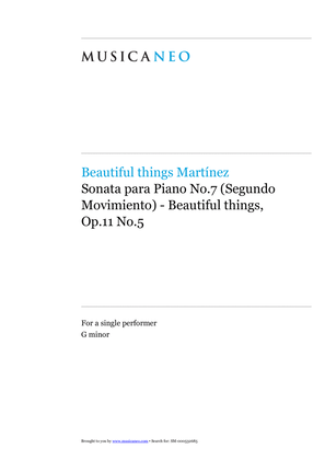 Sonata para Piano No.7 (Segundo Movimiento)-Beautiful things Op.11 No.5
