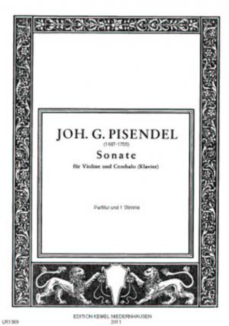 Sonate : fur Violine und Cembalo oder Klavier