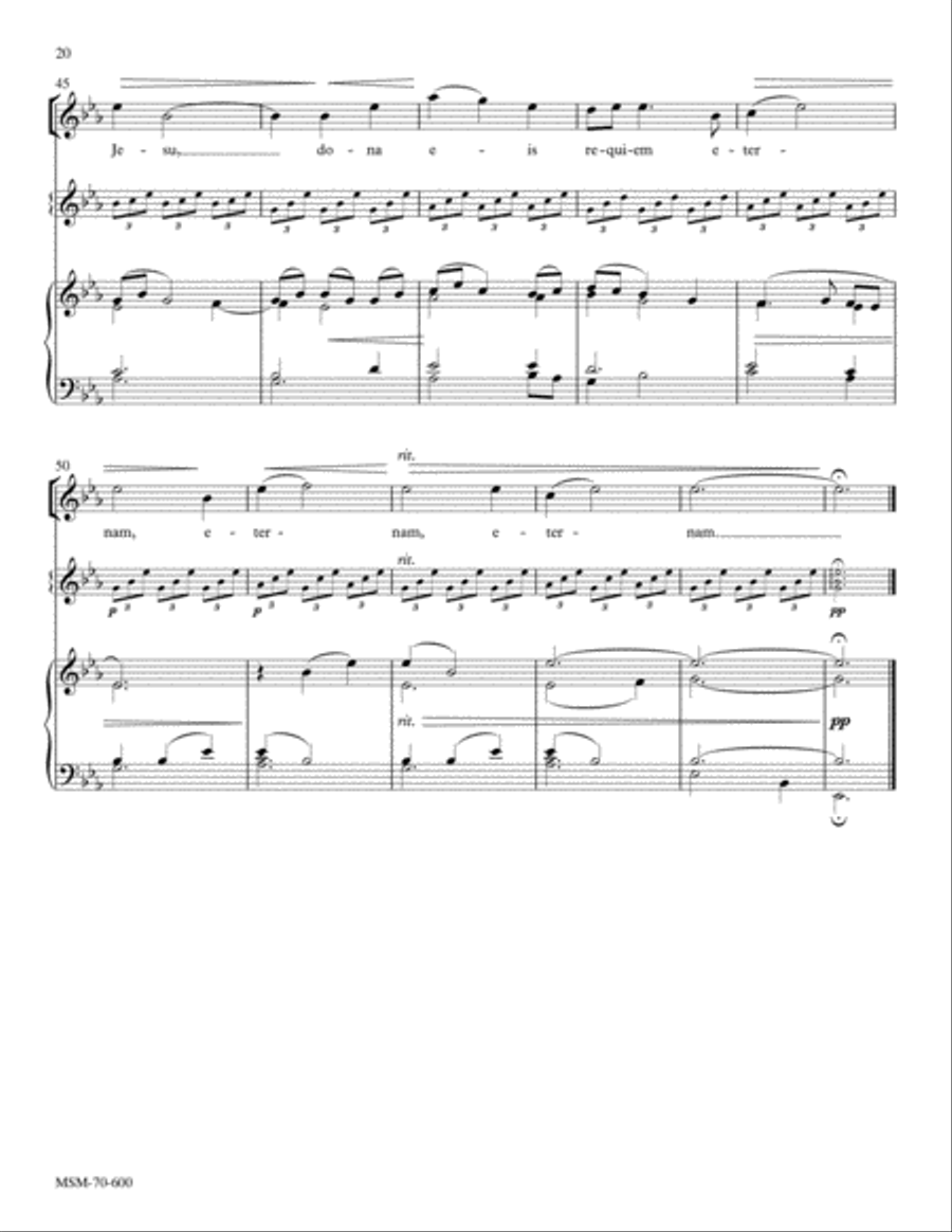 Requiem (Choral Score) 4-Part scores gallery preview page 10