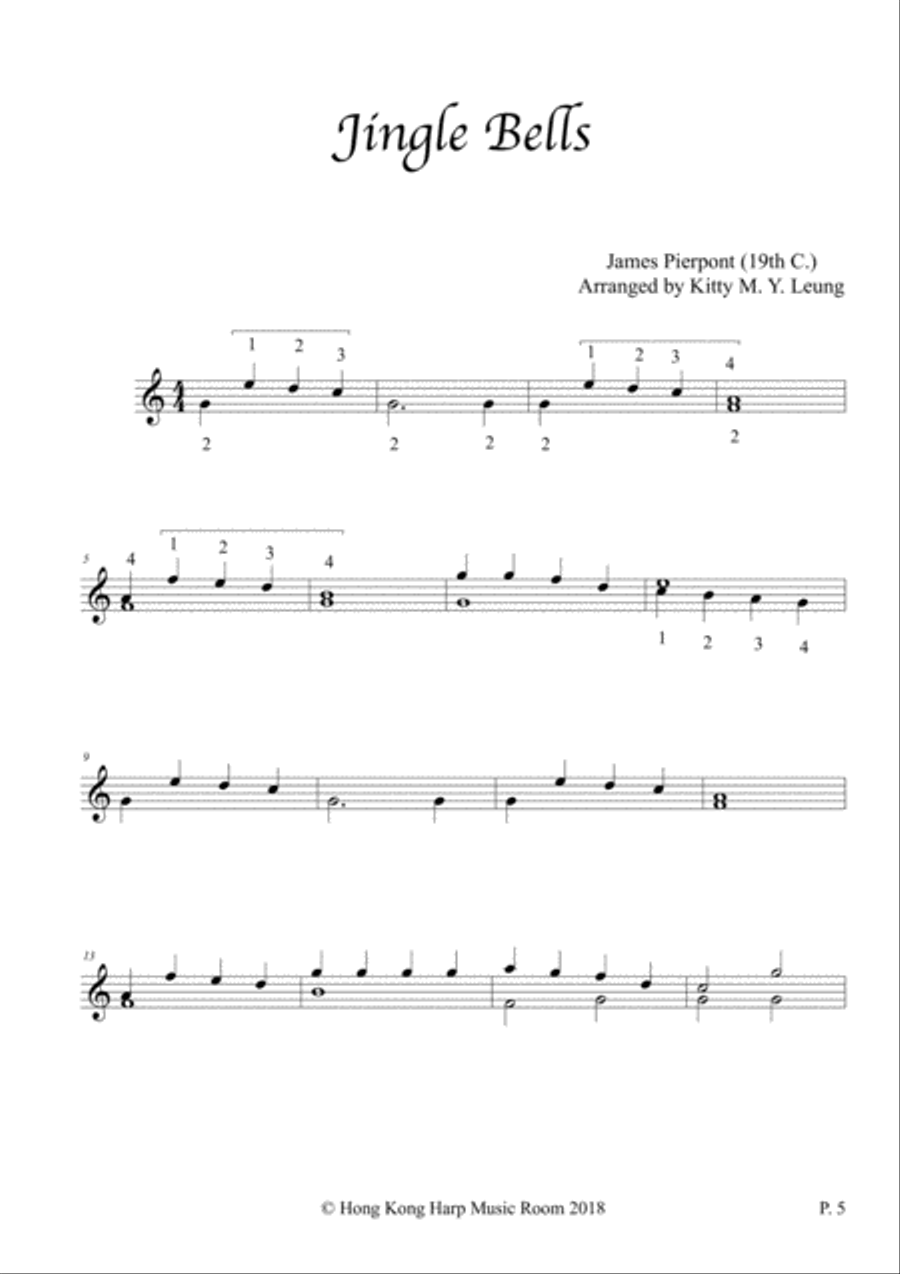 Christmas Songs (Volume 1) - 12 String Harp Harp scores gallery preview page 5