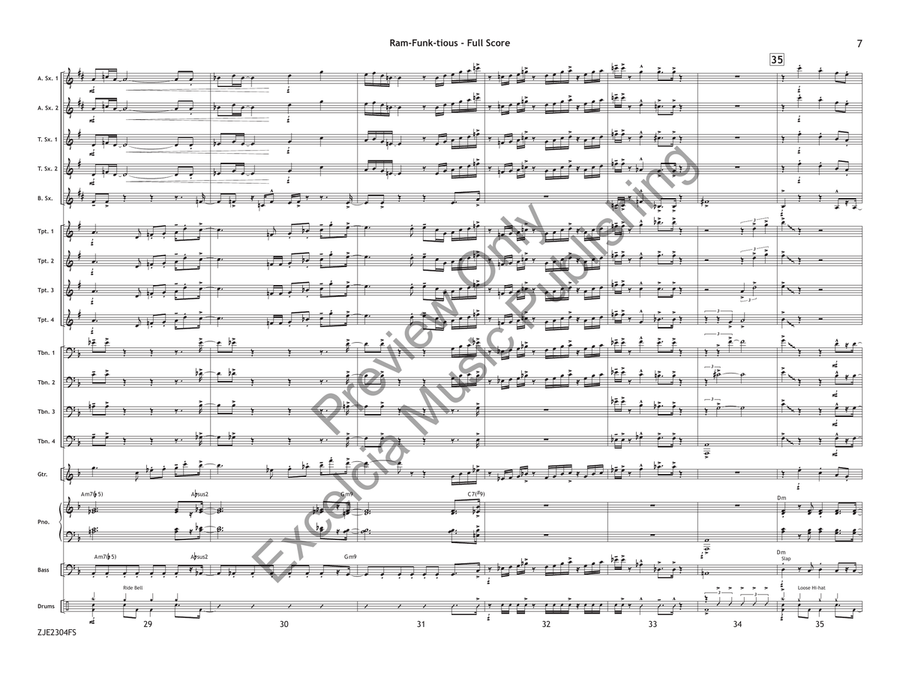 Ram-Funk-tious Ram-Funk-tious Jazz Ensemble scores gallery preview page 8