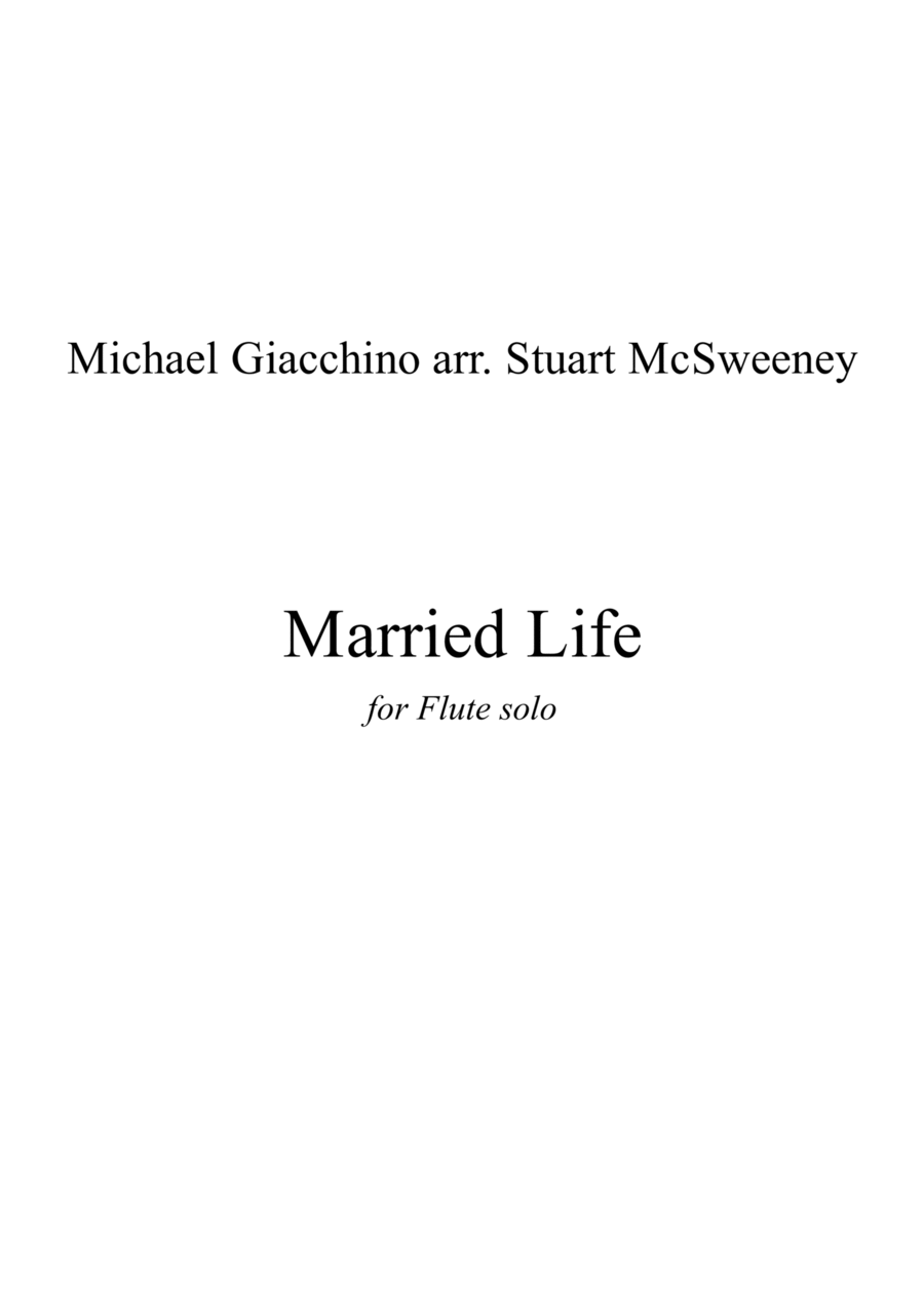 Married Life Flute Solo scores gallery preview page 1