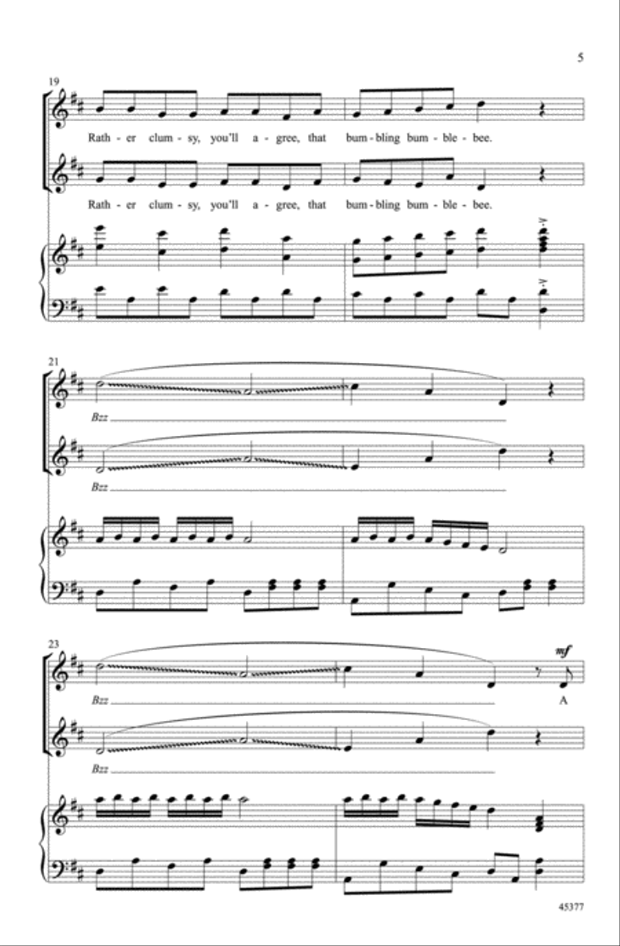 The Bumblebee Choir scores gallery preview page 4