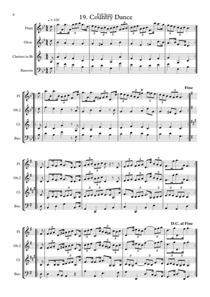 Handel: Suite No.3 in G (HWV350)(Complete) "The Water Music" ( Wassermusik) - wind quartet image number null