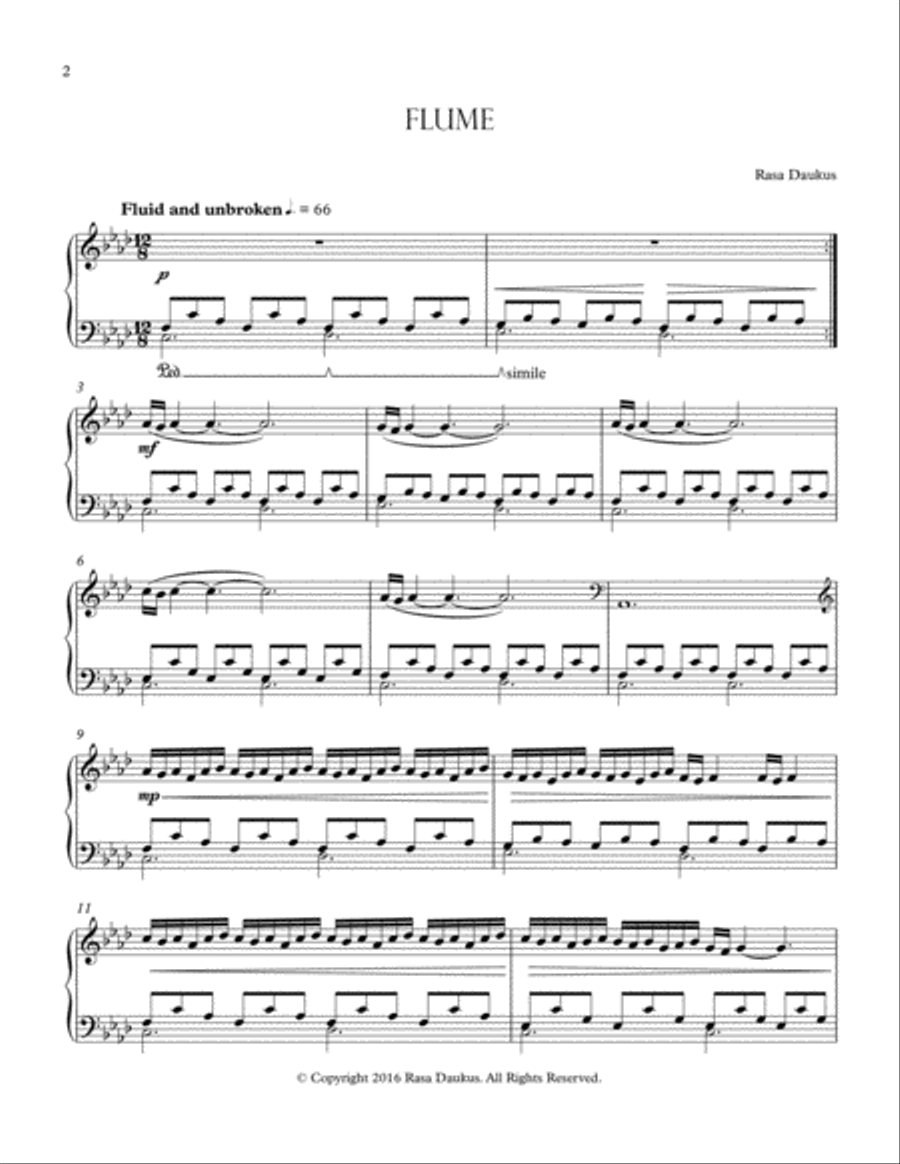Flume Piano Solo scores gallery preview page 2