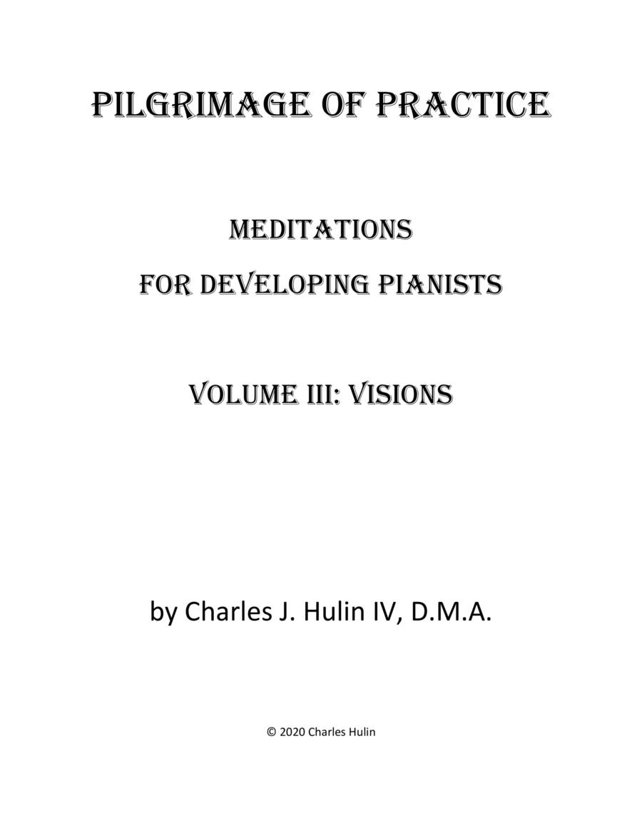 Pilgrimage of Practice III Piano Method scores gallery preview page 1