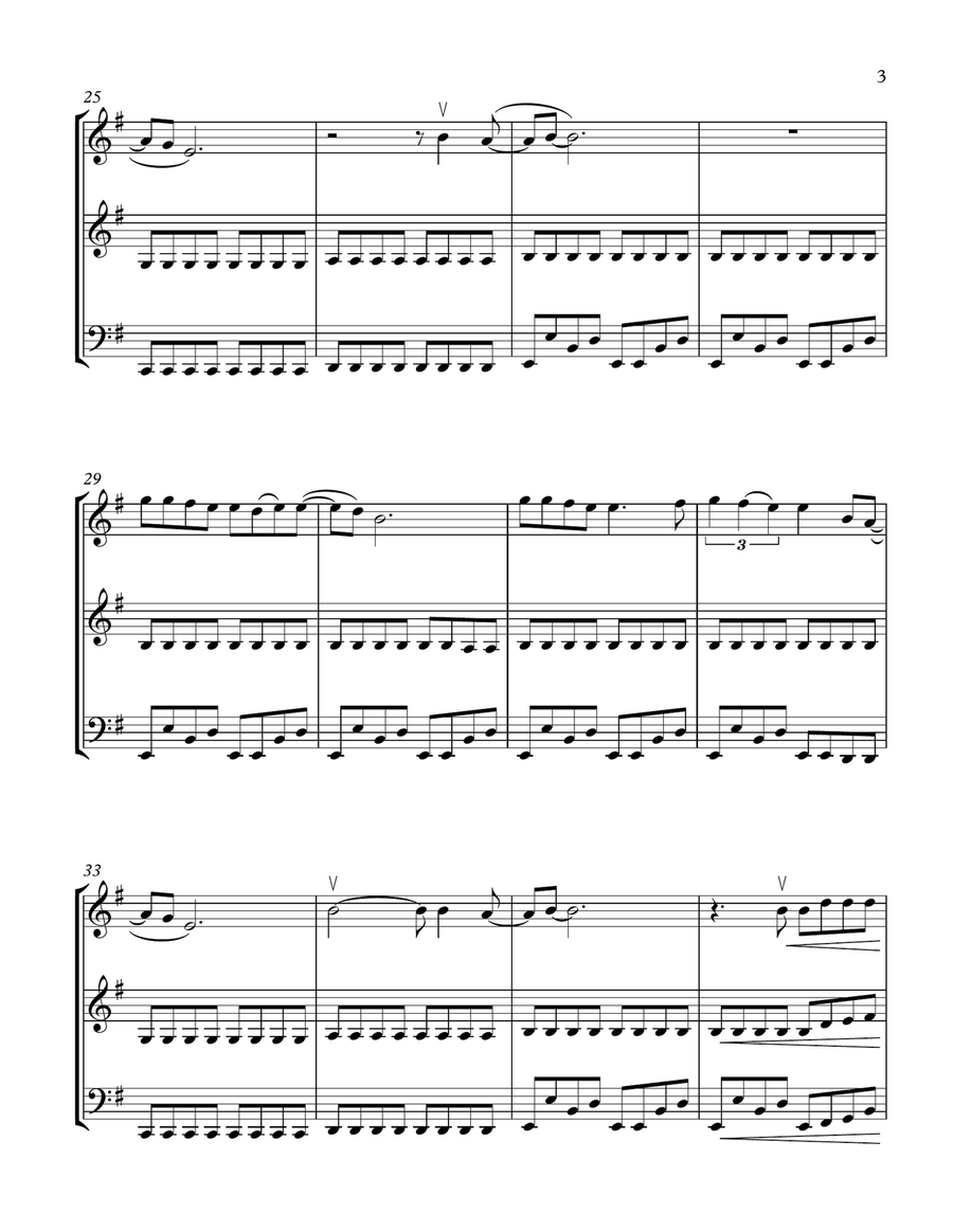 Livin' On A Prayer String Trio scores gallery preview page 3
