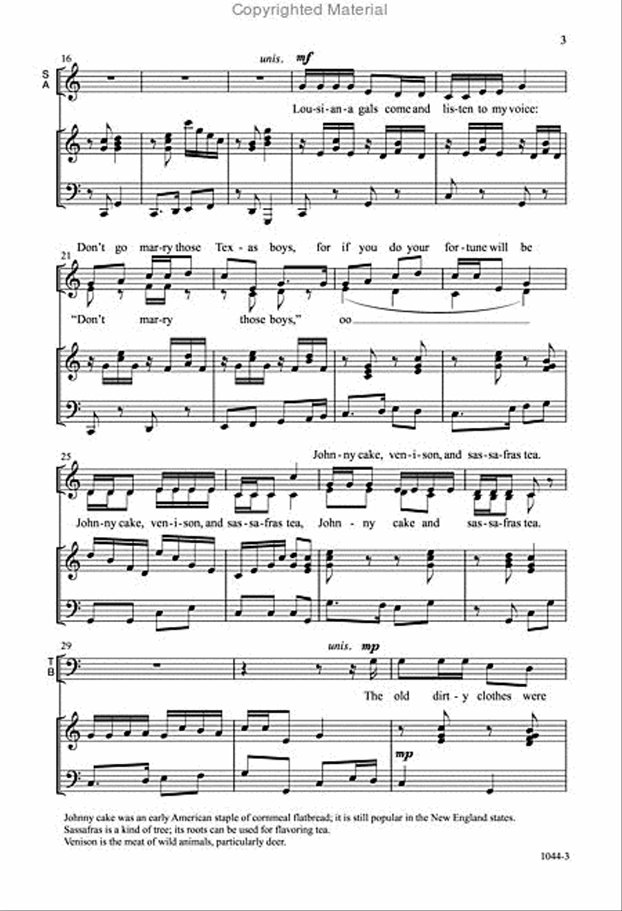 When You Go A-courtin' - SATB Octavo 4-Part scores gallery preview page 3