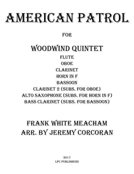 American Patrol for Woodwind Quintet image number null