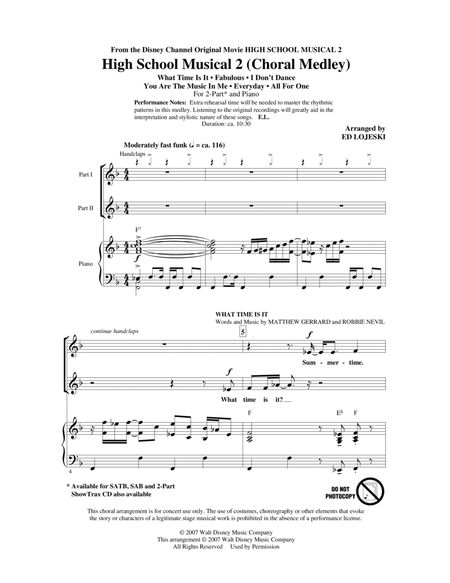 High School Musical 2 (Choral Medley)