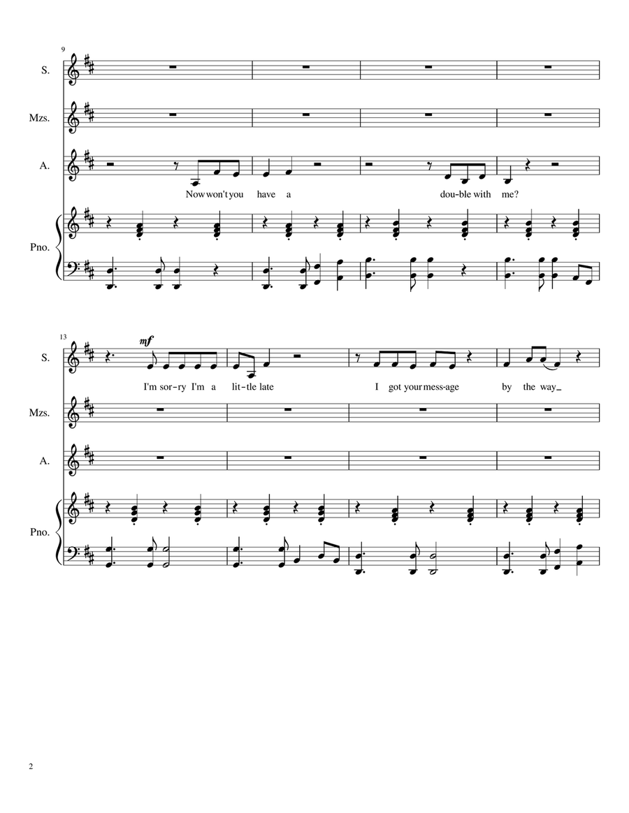 Never Forget You SSA scores gallery preview page 2