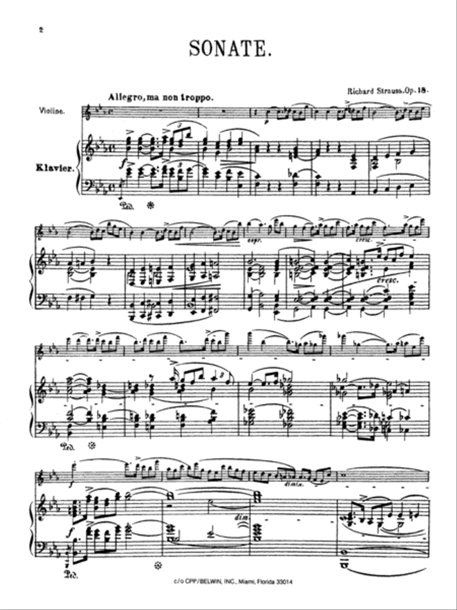Sonata in E-flat Major, Op. 18 Small Ensemble scores gallery preview page 3