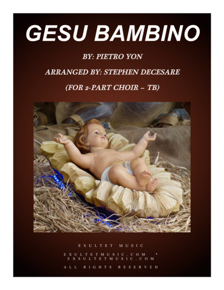 Gesu Bambino (for 2-part choir - (TB) image number null