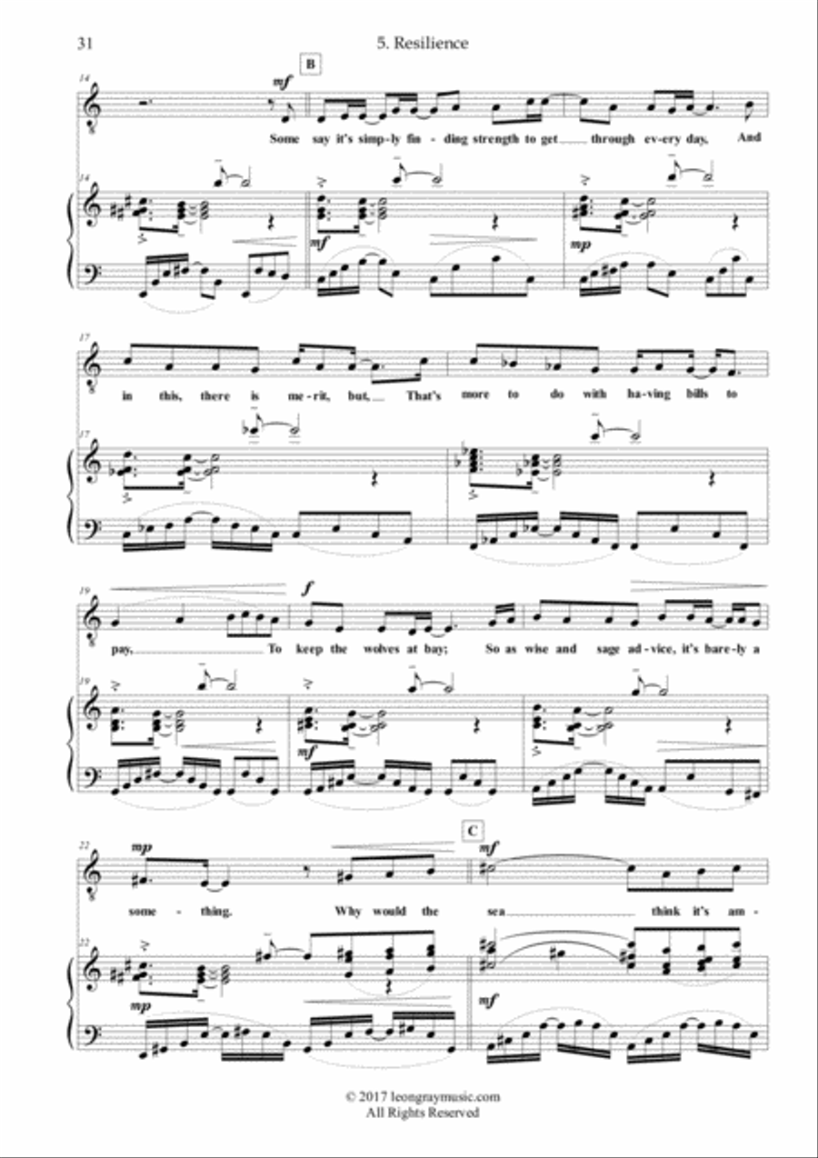 Resilience from 'Marionette' Voice scores gallery preview page 3