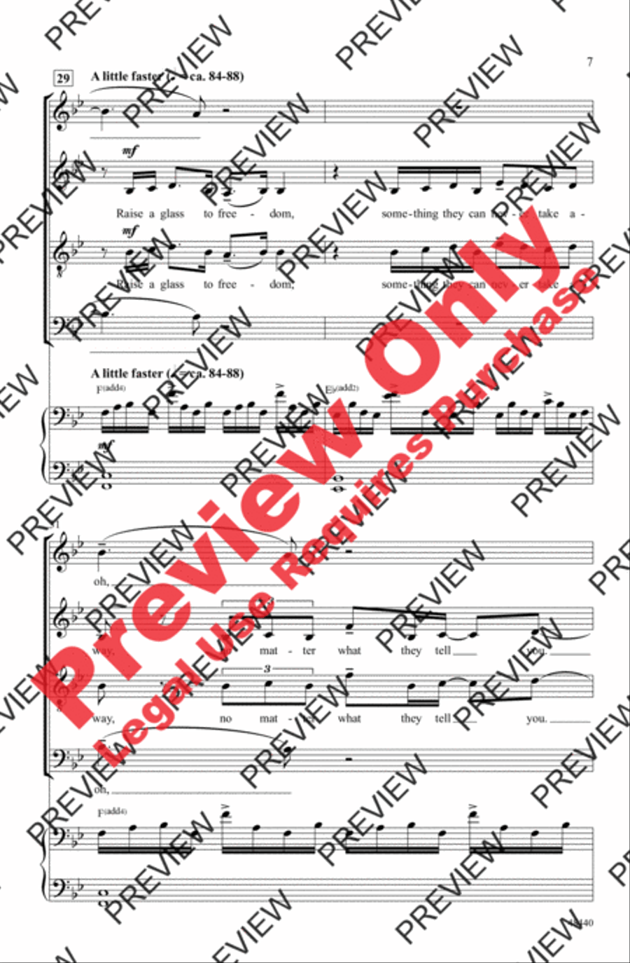 Found/Tonight 4-Part scores gallery preview page 7