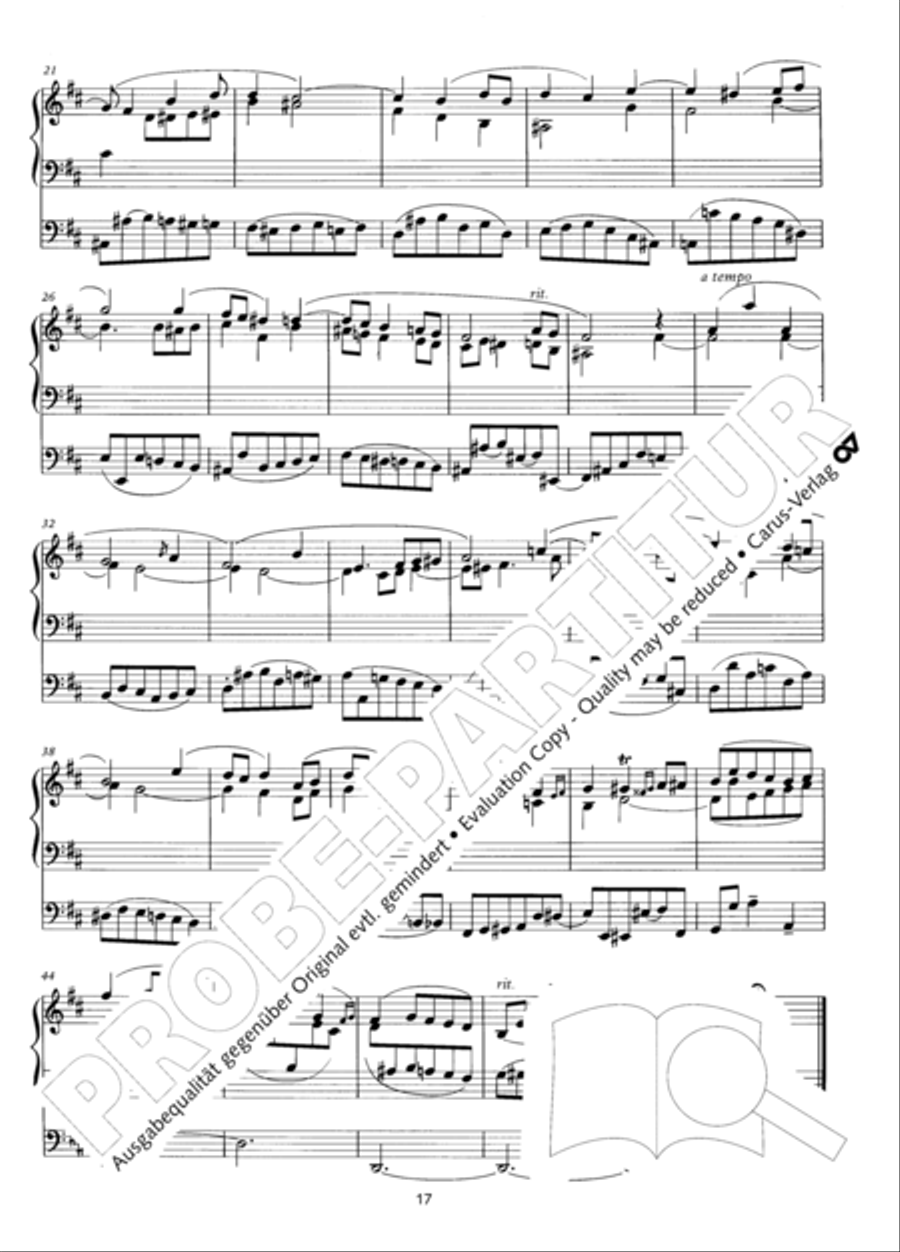 Zwolf Trios fur die Orgel Organ Solo scores gallery preview page 18