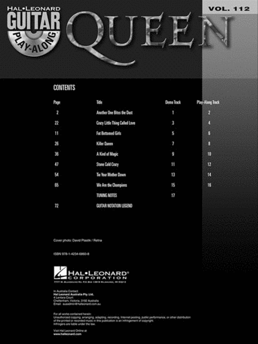 Queen Queen Guitar Tablature scores gallery preview page 3