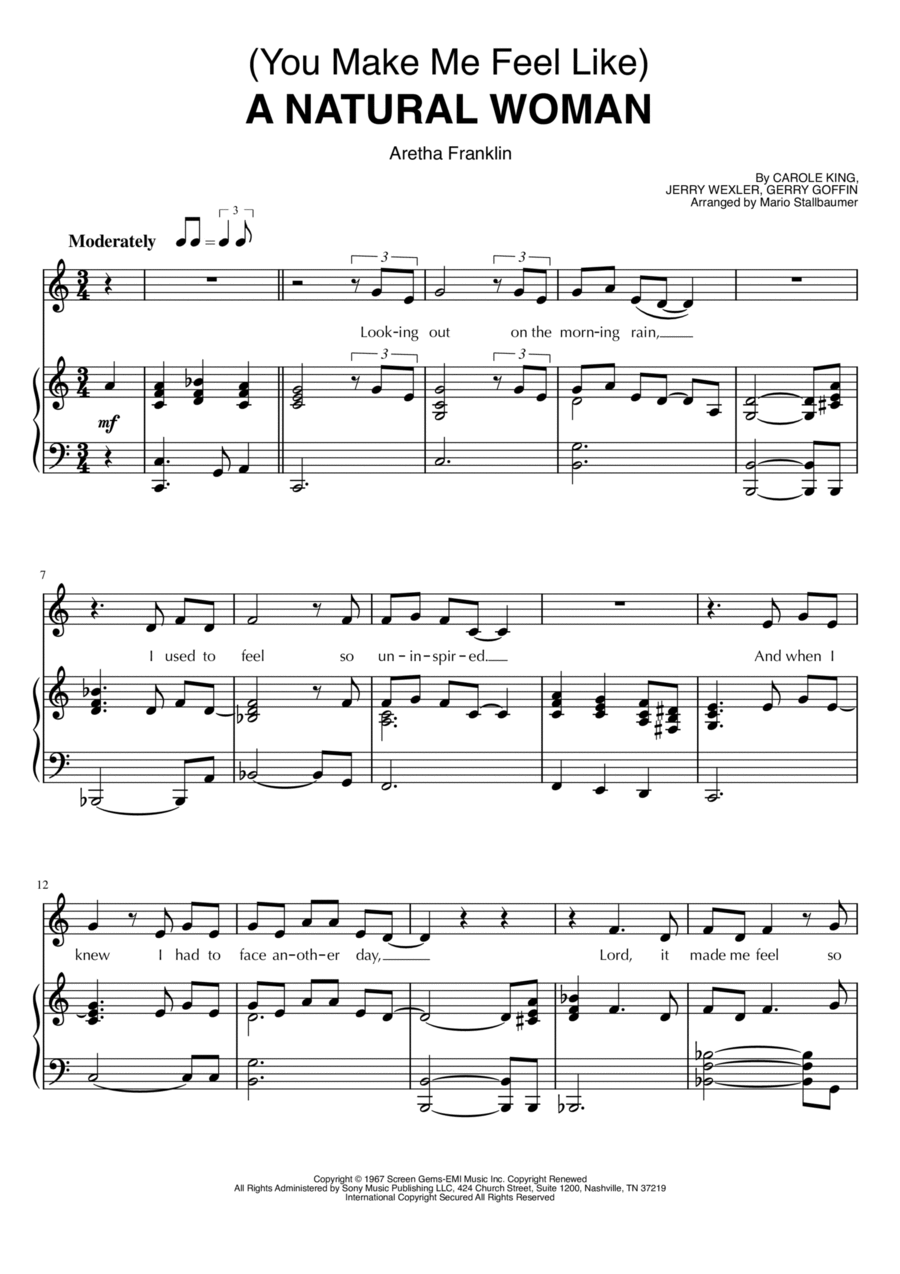(you Make Me Feel Like) A Natural Woman Voice scores gallery preview page 1