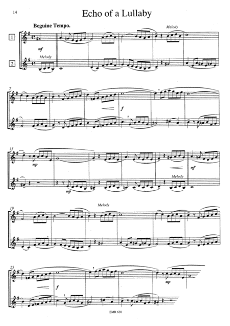 8 Happy Pieces Trombone Duet scores gallery preview page 18