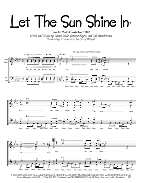 Let The Sunshine In