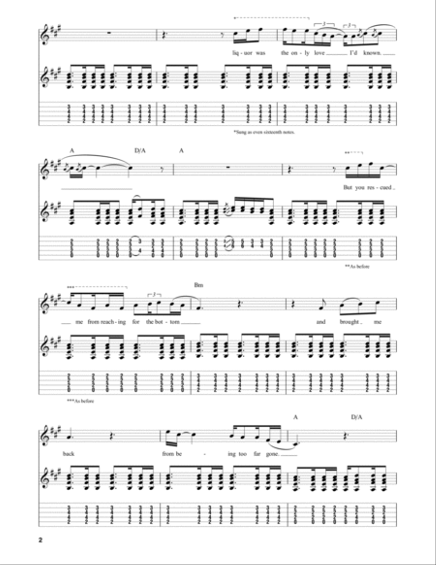 Tennessee Whiskey Electric Guitar scores gallery preview page 2