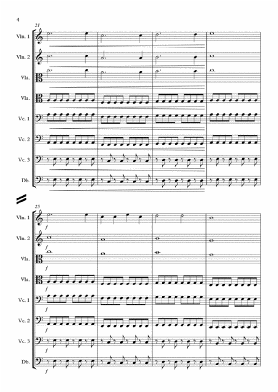 Swell - Easy-to-Play String Ensemble String Quartet scores gallery preview page 4