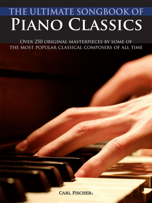 Book cover for The Ultimate Songbook of Piano Classics
