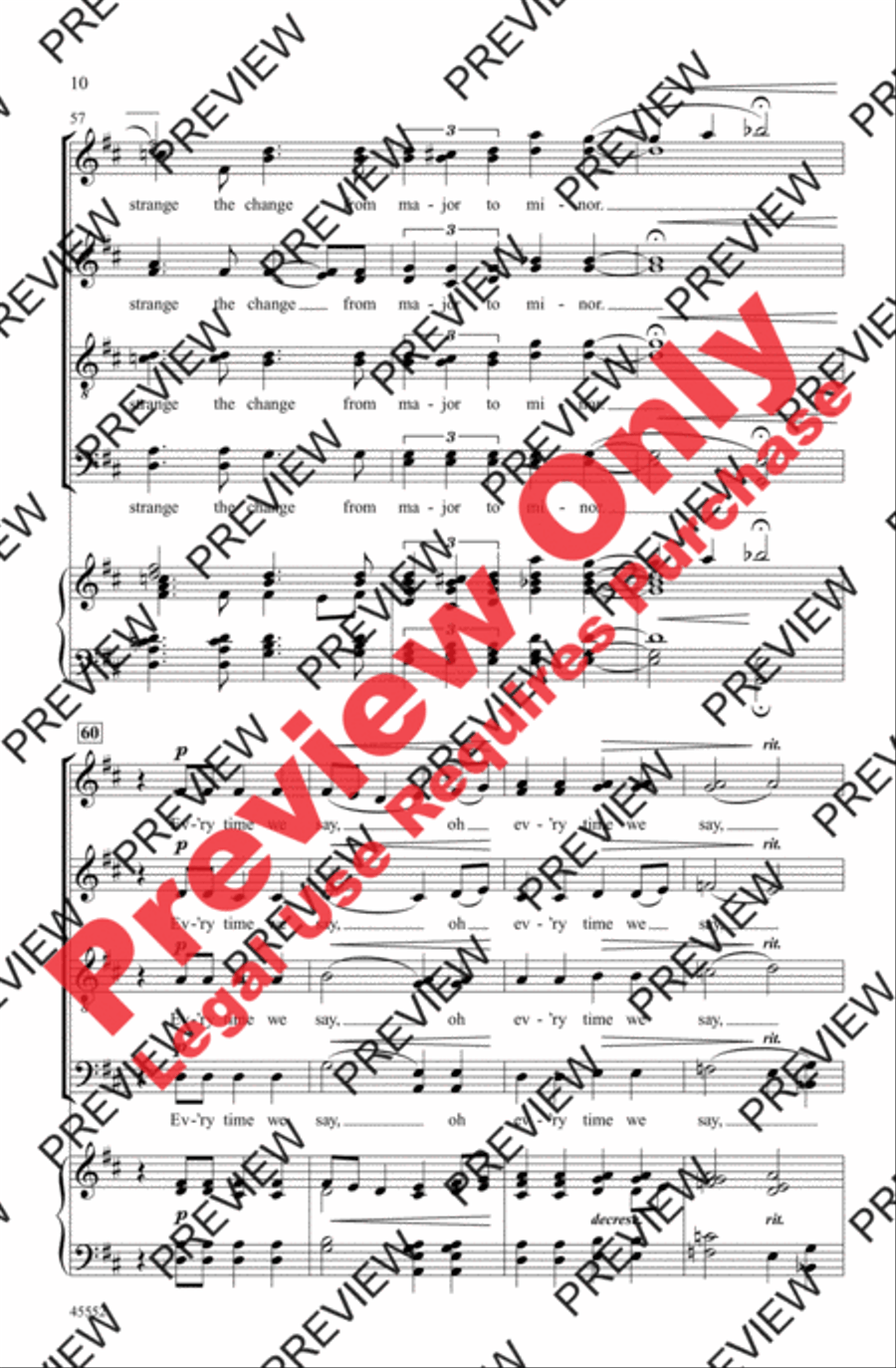Ev'ry Time We Say Goodbye 4-Part scores gallery preview page 10