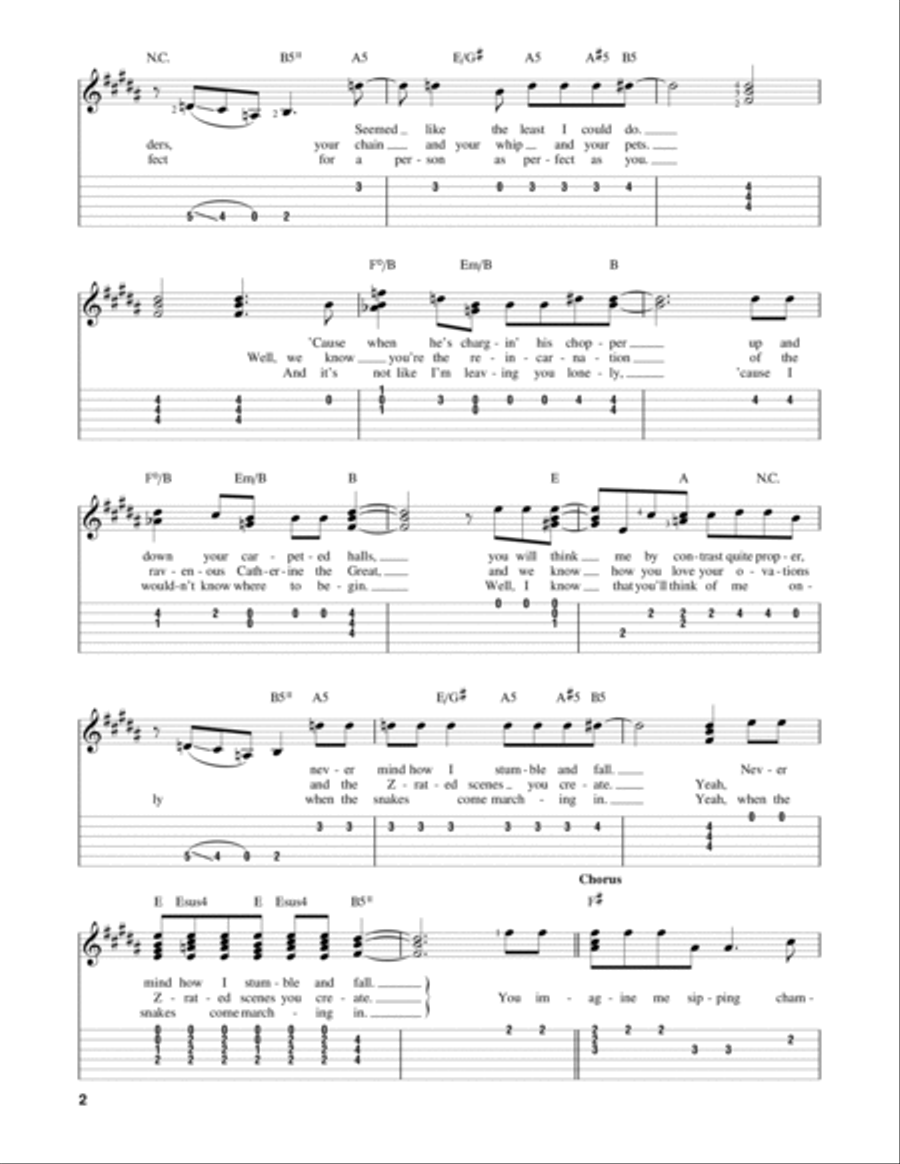 Hell In A Bucket Acoustic Guitar scores gallery preview page 2