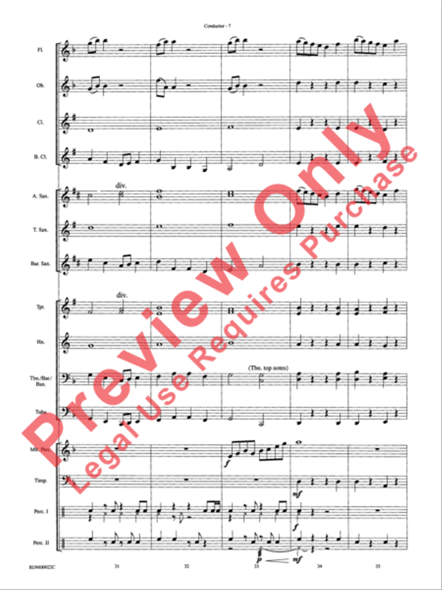 Ancient Moon Concert Band scores gallery preview page 10