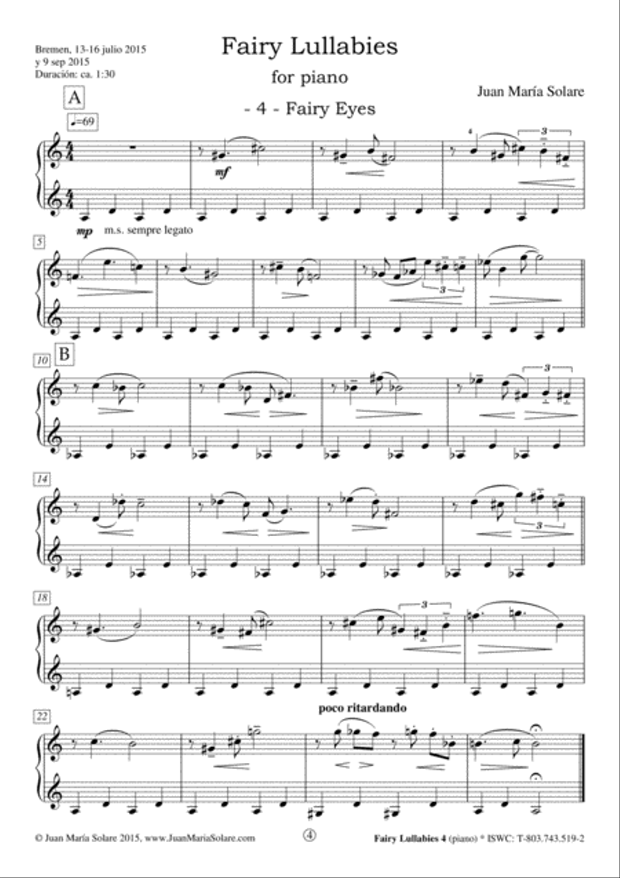Fairy Lullabies [7 piano pieces] Piano Method scores gallery preview page 5