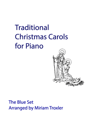 Book cover for Traditional Christmas Carols for Piano: Blue Set